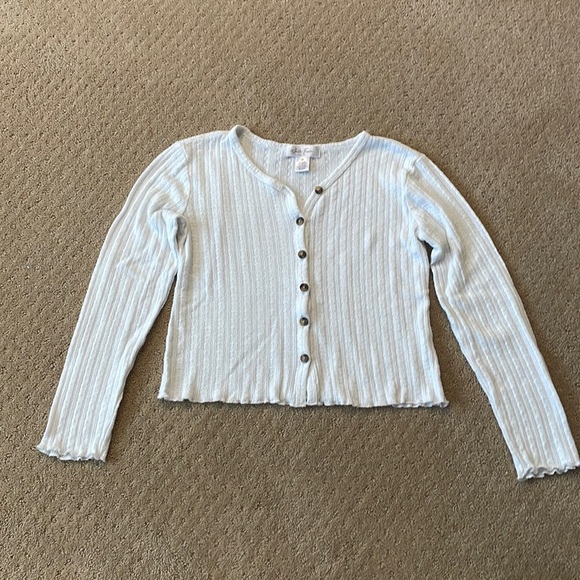 Girls white fawn sweater top - Picture 1 of 4